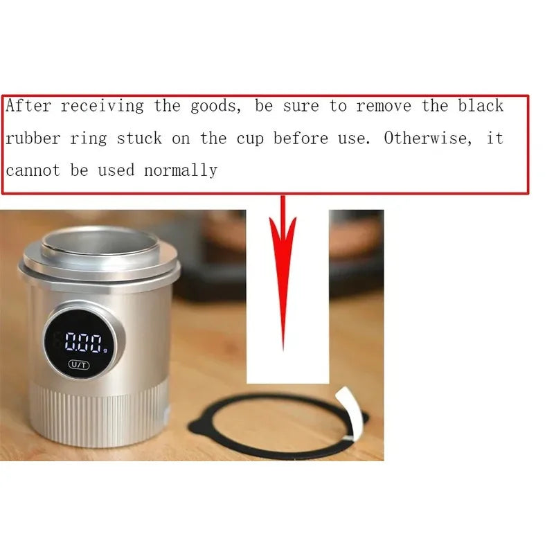 Digital Weight Scale Weighting LCD Rechargeable 500g Electronic Weighing Scale Coffee Utensils Suitable For 58mm Handle