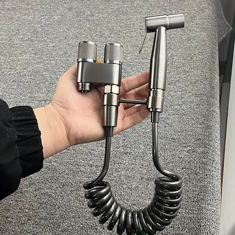 Modern Dual mop toilet cleaning faucet, wall mounted