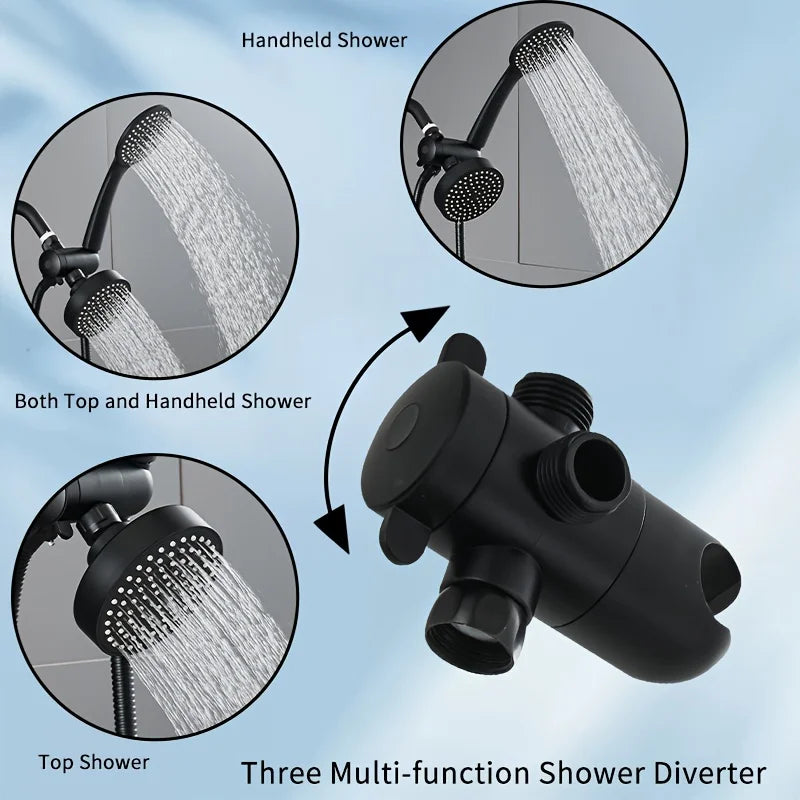 Two-In-One Shower Set,  Three-Way Water Distributor