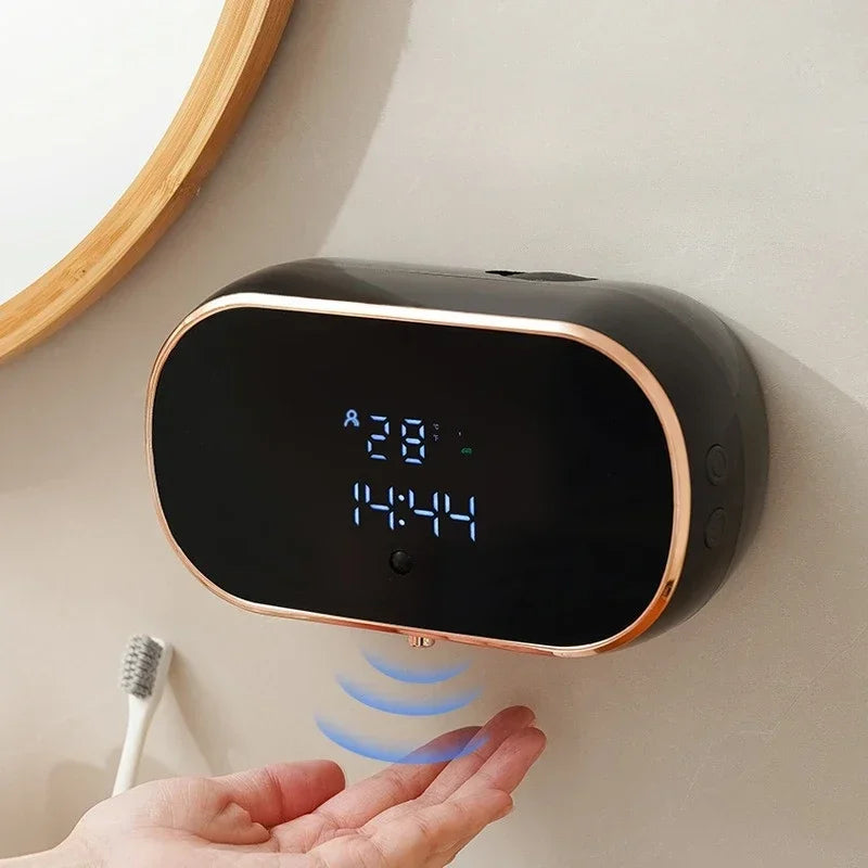 Intelligent Wall Mounted Sensing Soap Dispenser with Non-contact Infrared Bubbles Suitable for For Bathroom Smart Washing Hand