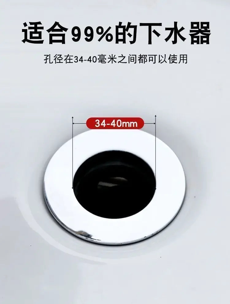 Leak Proof Toilet Washbasin Accessory Press Type Deodorizing Plug