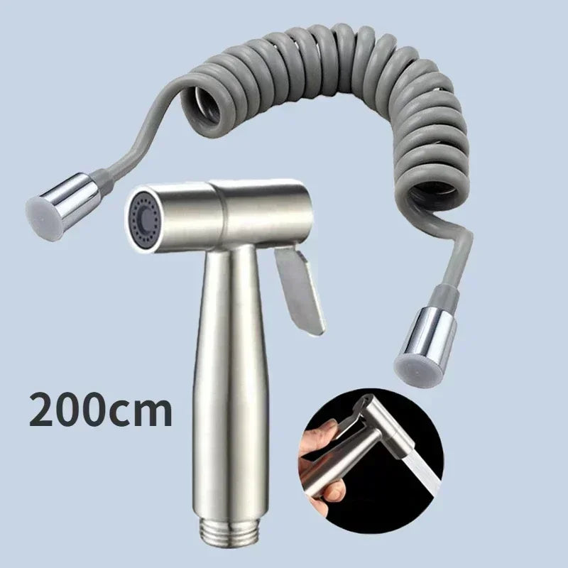Protable Bidet Toilet Sprayer Stainless Steel Handheld, Bidet Faucet Spray