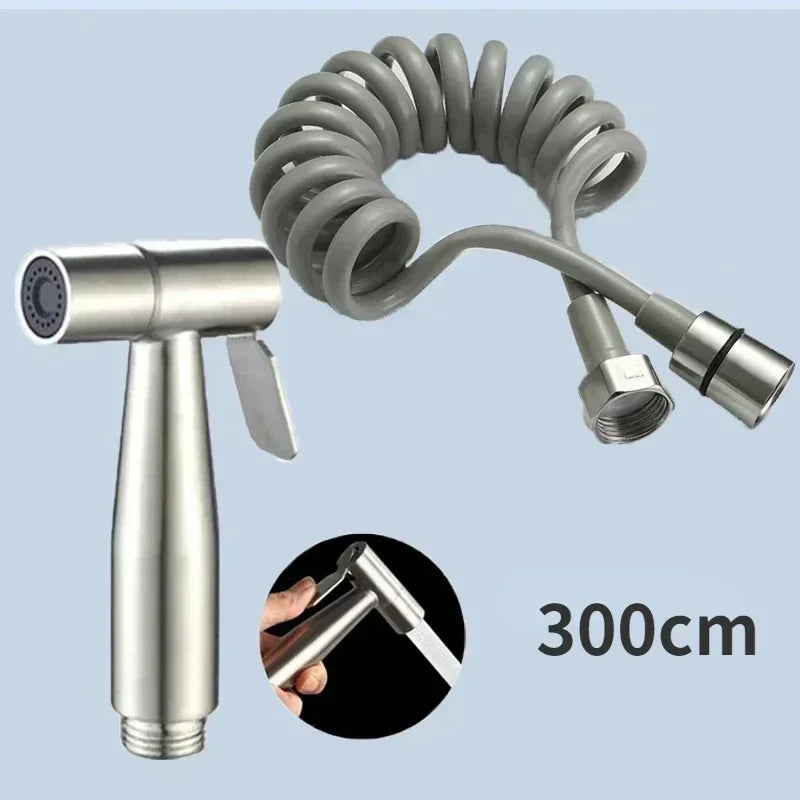 Protable Bidet Toilet Sprayer Stainless Steel Handheld, Bidet Faucet Spray