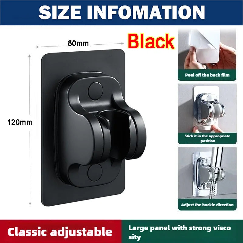 Shower Head Support Mural Douche Suction Cup Holder 360° Adjustable