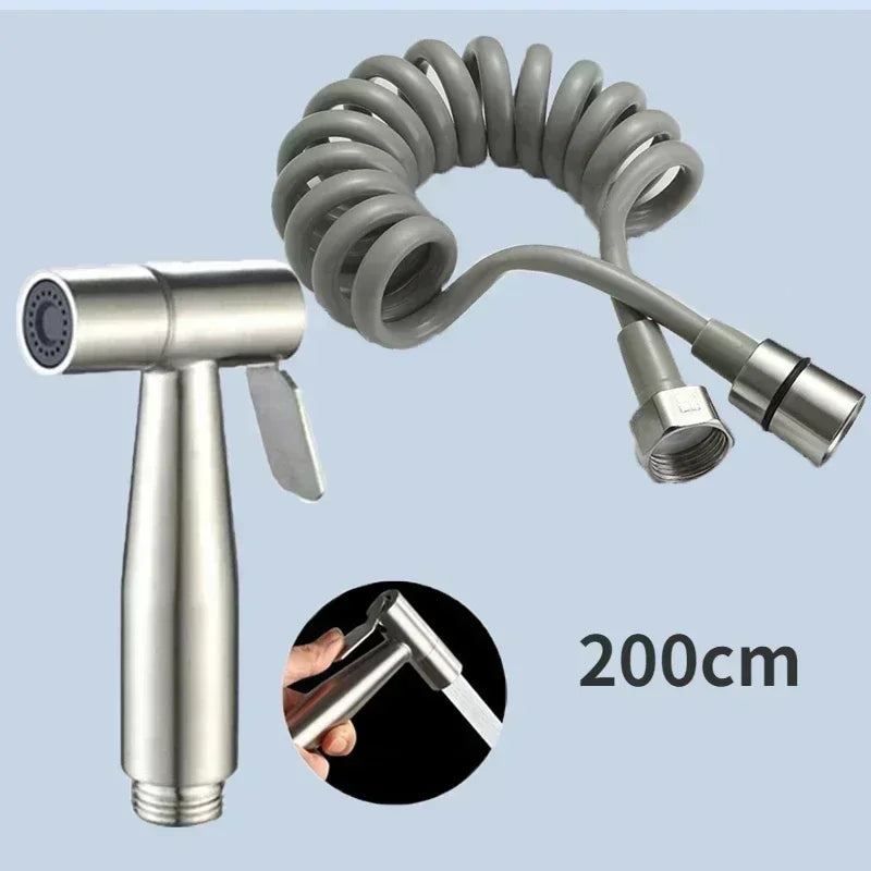 Protable Bidet Toilet Sprayer Stainless Steel Handheld, Bidet Faucet Spray