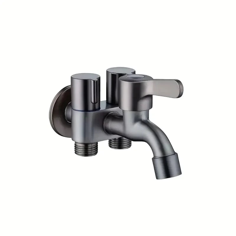 Three way stainless steel angle valve - easy to install, suitable for bathroom, washing machine