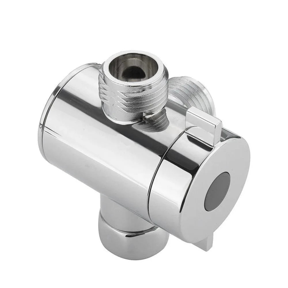 ABS Diverter Valve 1/2 Inch 3 Way Water Separator Shower Tee Adapter Adjustable Faucet Switcher