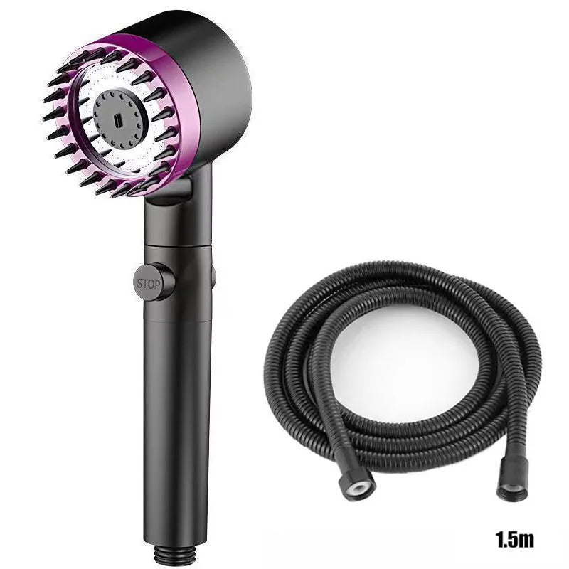 Three Speed Adjustment Bathroom Supplies Head Massage Portable Shower