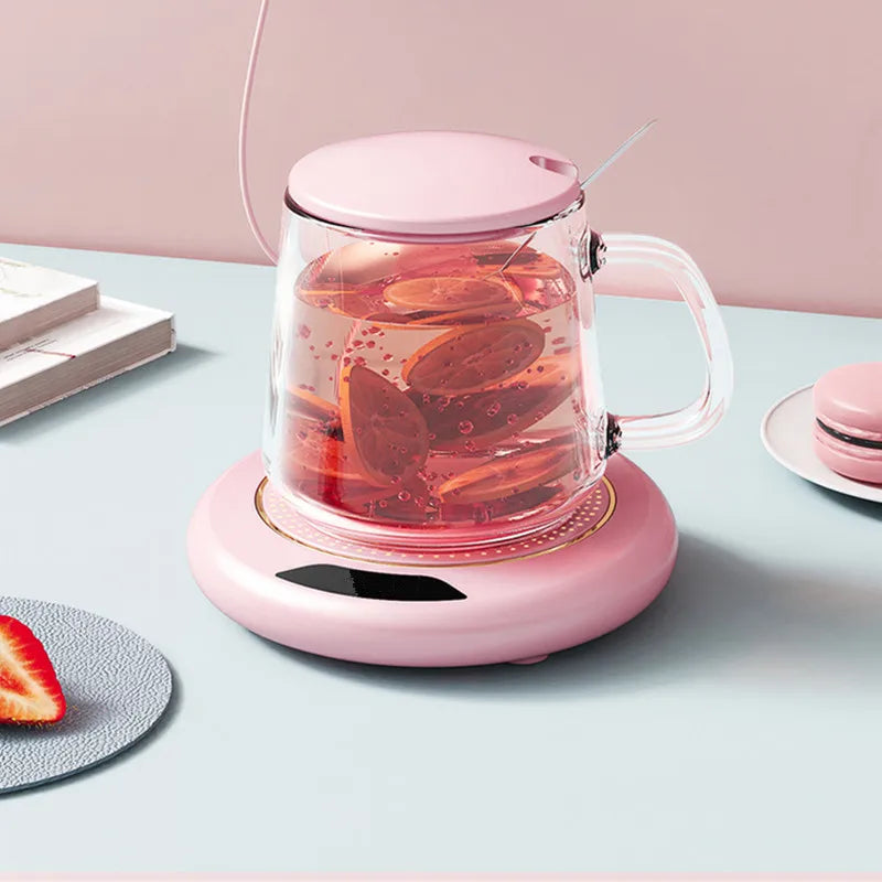 Thermostatic Heating Coaster USB Home Heating Coaster 3-speed Adjustment Heating 55 Degrees Constant Temperature