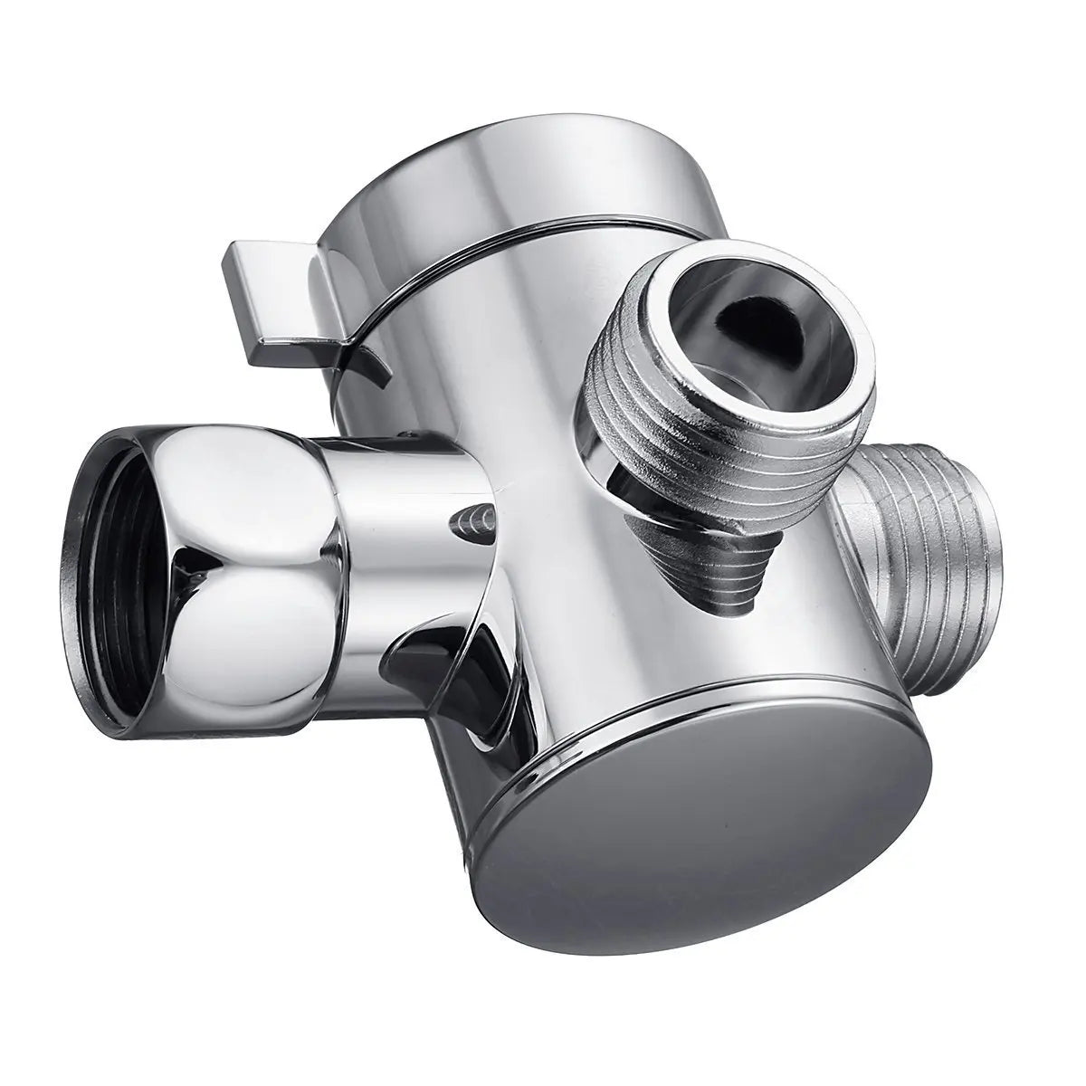 ABS Diverter Valve 1/2 Inch 3 Way Water Separator Shower Tee Adapter Adjustable Faucet Switcher