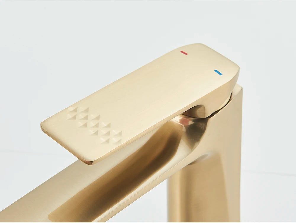 Black Bathroom Faucet Deck Mounted Bathroom Sink Mixer Tap Single Lever Faucets Chrome/White/Grey/Brushed Gold