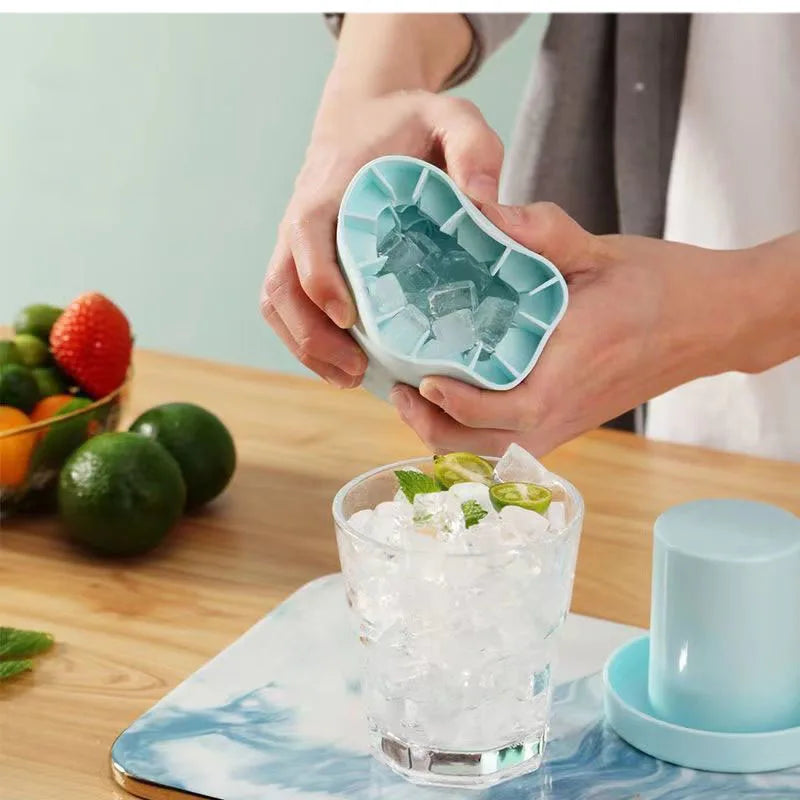 Silicone Ice Cube Mold Round Ice Bucket
