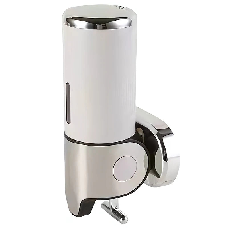 500ML Shampoo Soap Liquid Dispenser Single/Double/Triple Wall Mounted Square Manual Shower Shampoo Liquid Dispenser