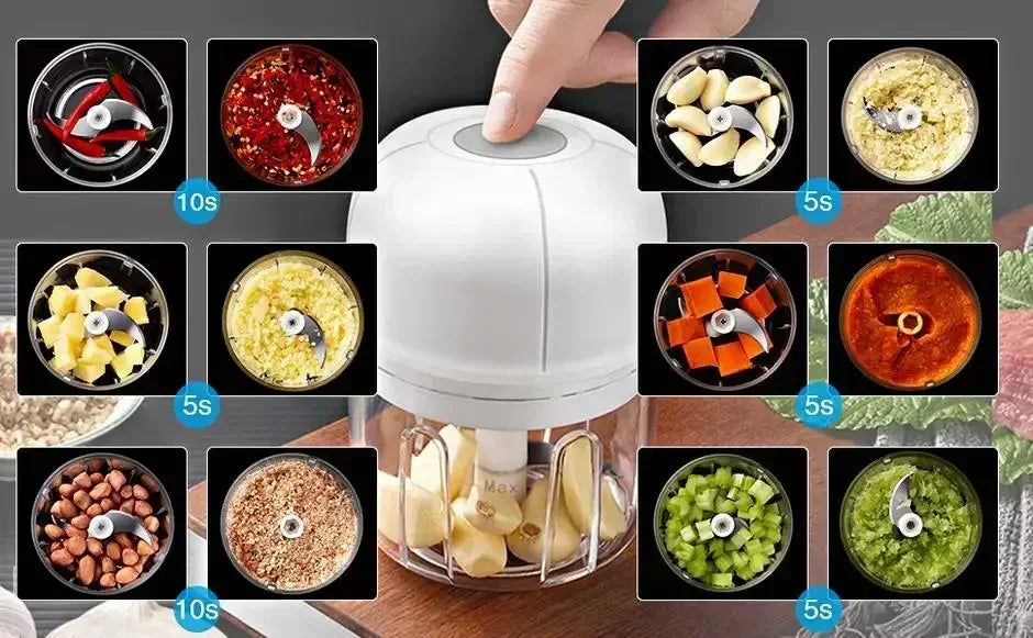 USB Kitchen Chopper ,One-Touch Operation