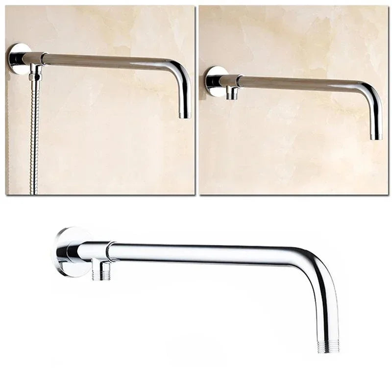 Wall-mounted Stainless Steel Shower Head Extension Arm Rain Extension Tube