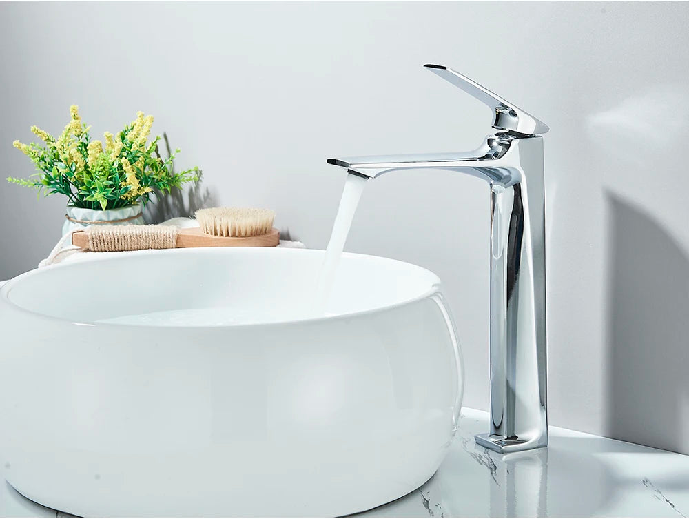 Black Bathroom Faucet Deck Mounted Bathroom Sink Mixer Tap Single Lever Faucets Chrome/White/Grey/Brushed Gold