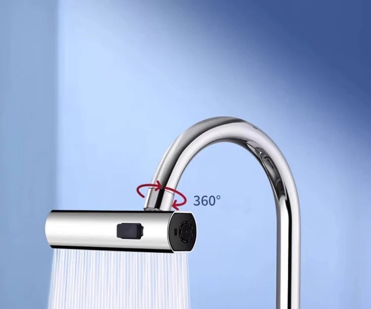 Kitchen Waterfall Three-mode Universal Swivel Extension Faucet