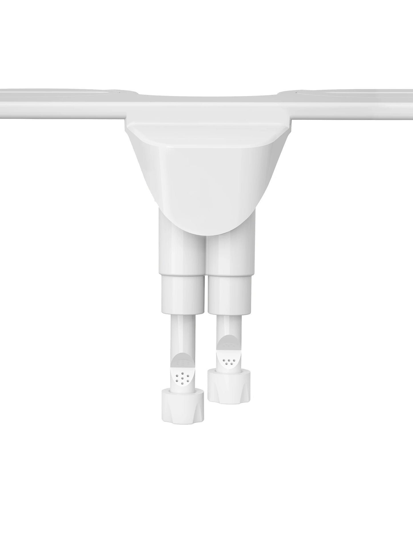 Button Bidet - Non-Electric Self  Cleaning Dual Nozzle (Frontal and Rear Wash) Fresh Water Bidet Toilet Seat Attachment