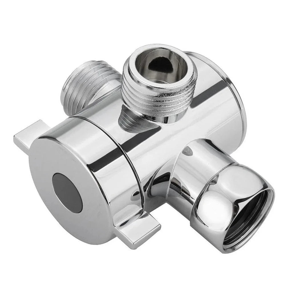 ABS Diverter Valve 1/2 Inch 3 Way Water Separator Shower Tee Adapter Adjustable Faucet Switcher