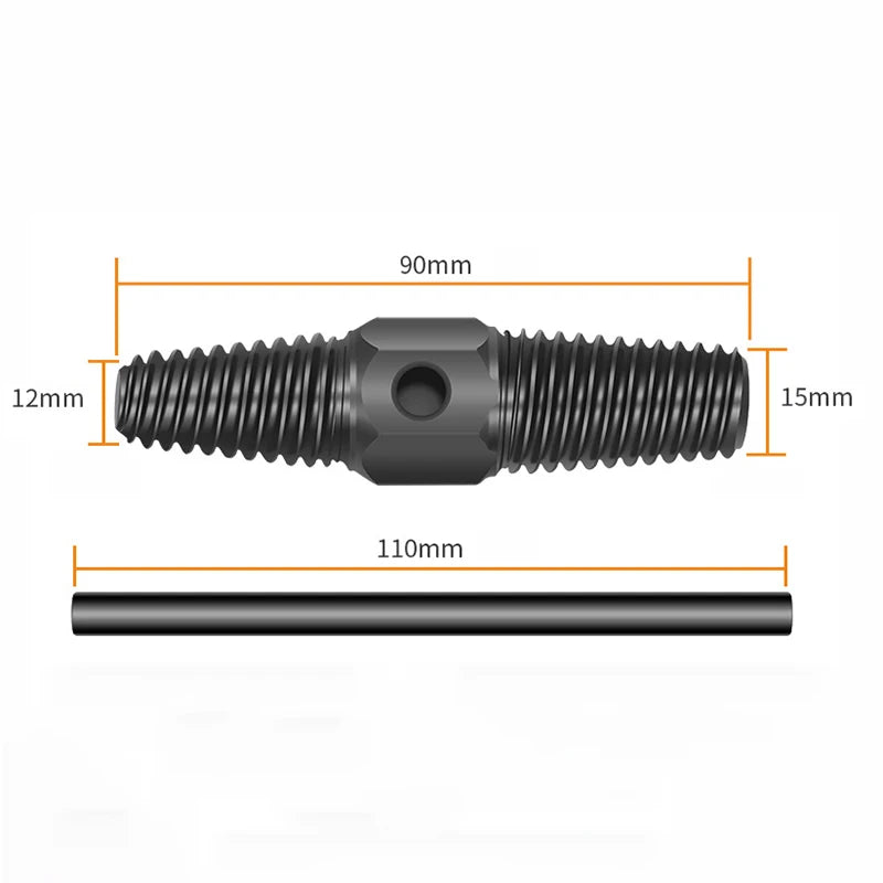 Double Head Wrench Faucet Valve Broken Screw Extractor Set Pipe Remover Damaged Wire Water Pipe Bolt Removal Plumbing Tools Set