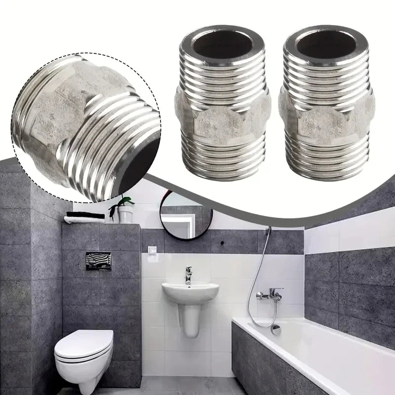 2 Pcs Shower Hose Extension Pipe Universal Hose Extender