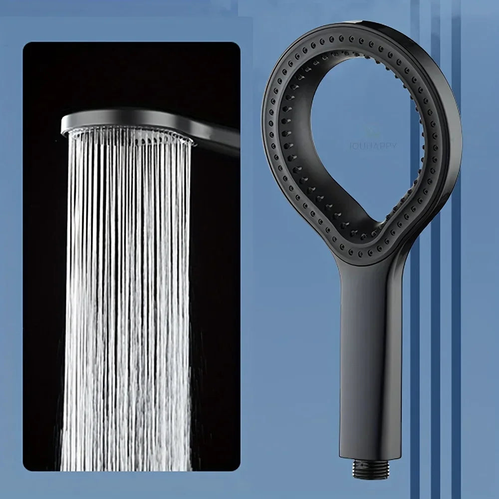 1 heart-shaped ring shower head - high-pressure elliptical design