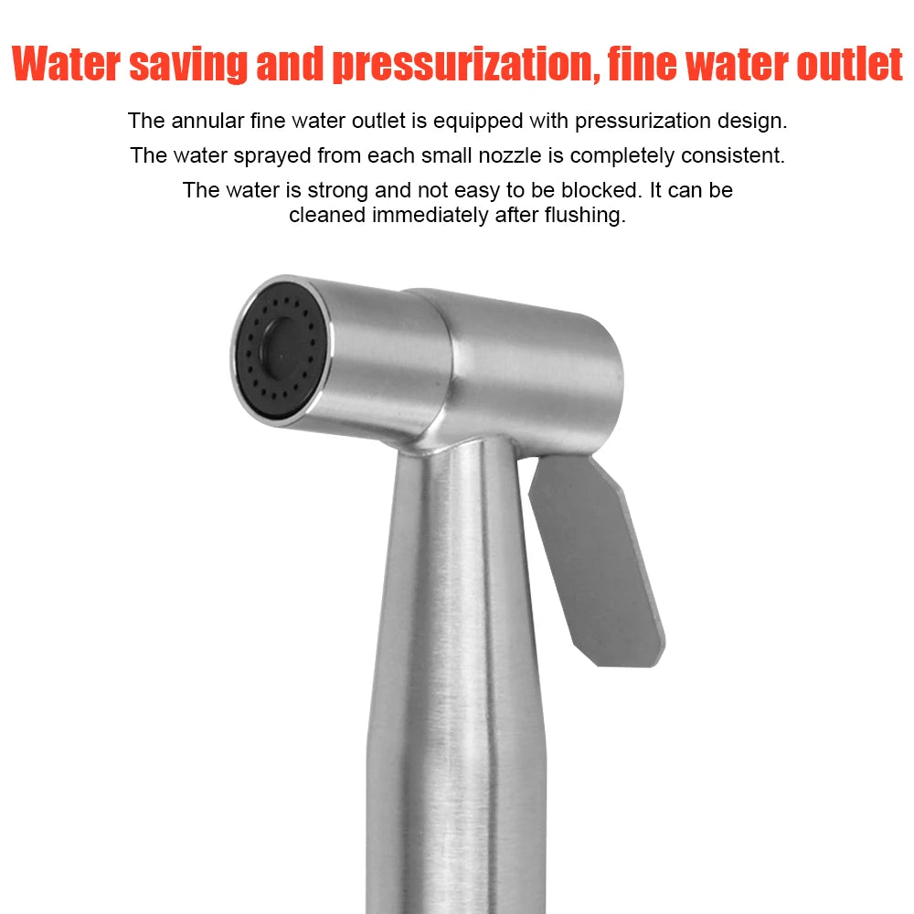 Bidet sprayer set For toilet ,hand sprayer self cleaning Hand Bidet faucet Stainless Steel