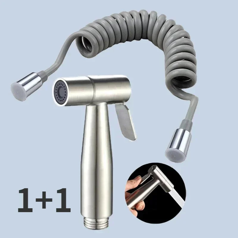 Protable Bidet Toilet Sprayer Stainless Steel Handheld, Bidet Faucet Spray