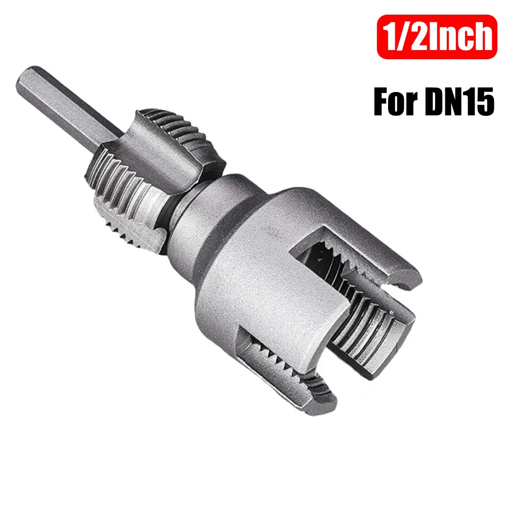 Integrated Internal & External Thread Pipe Threading Tool for 1/2" 3/4" PPR PVC Pipe Integrated Die Water Pipe Opener Threading
