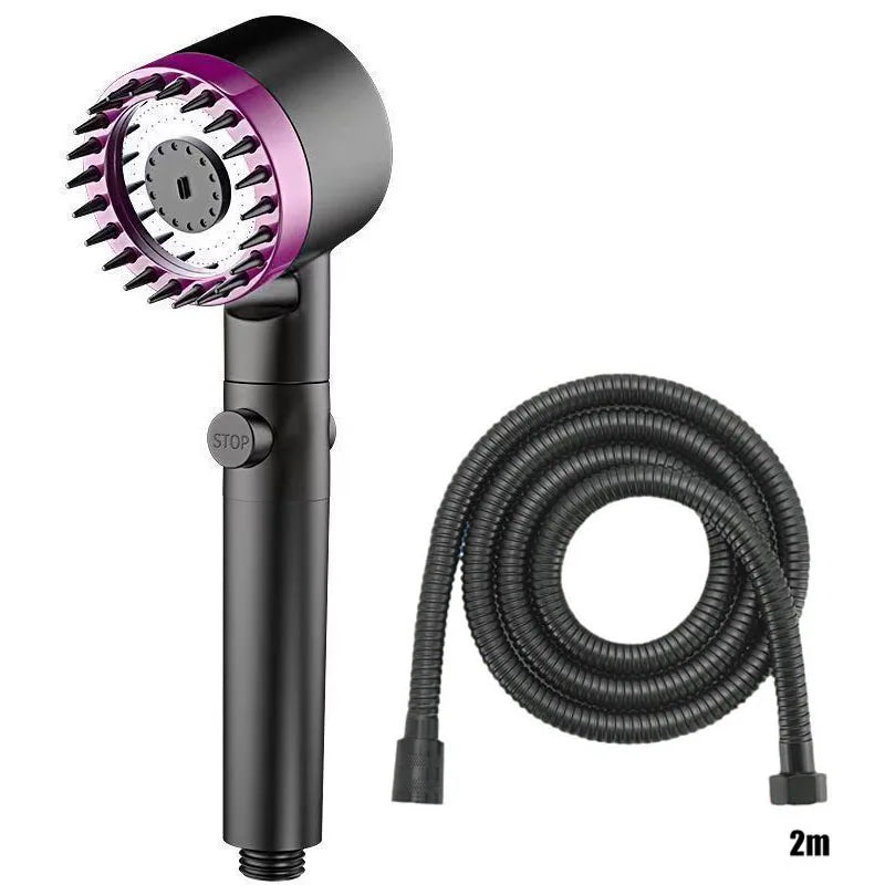 Three Speed Adjustment Bathroom Supplies Head Massage Portable Shower