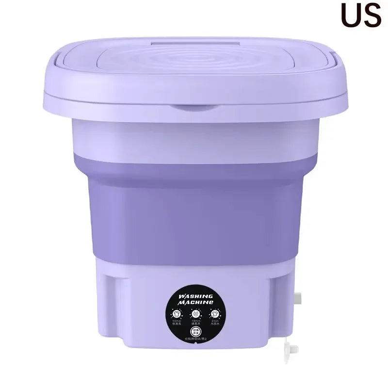 8L Portable Folding Washing Machine Bucket for ,Small Travel Washing Machine