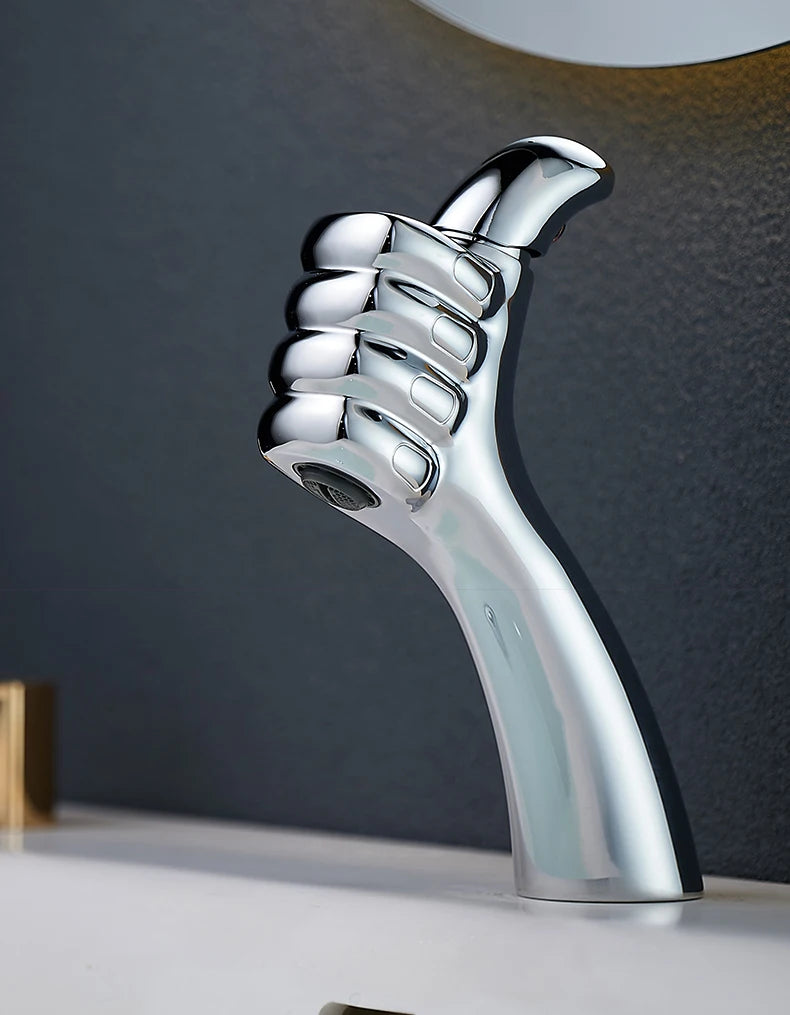 Basin Faucet  Solid White Black Brass Chrome  Handle Water Sink Mixer