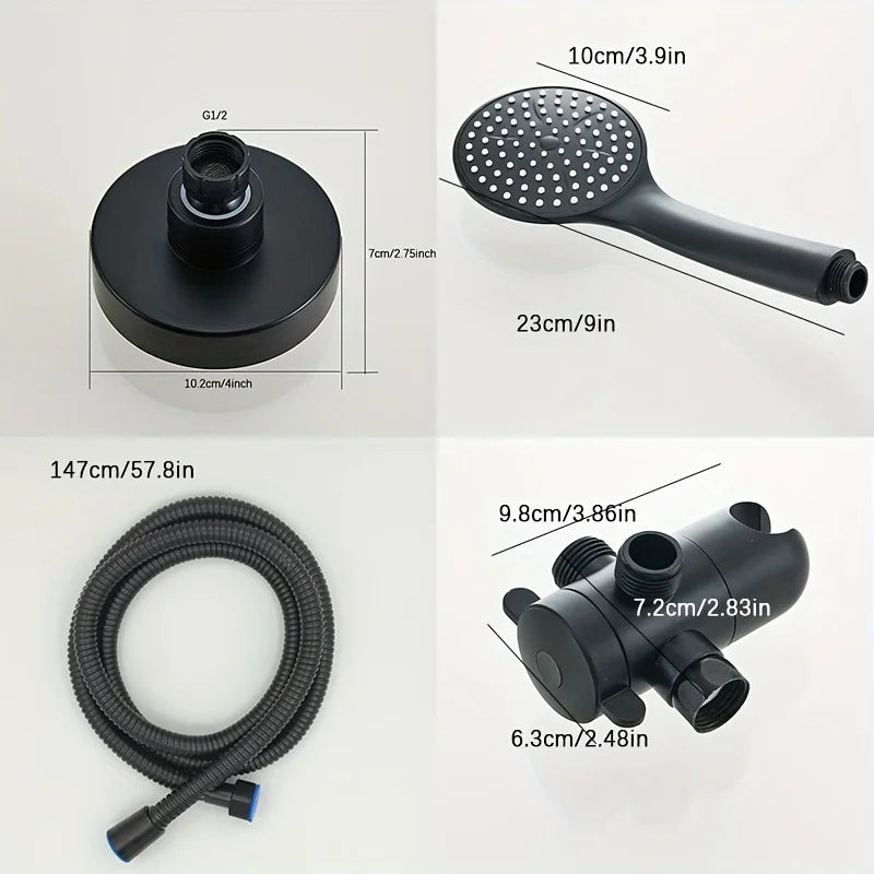 Two-In-One Shower Set,  Three-Way Water Distributor