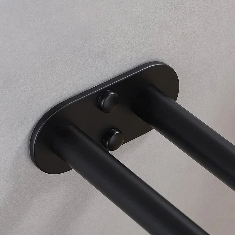 Bathroom Towel Rack Stainless Steel Holder  Double Towel Rack