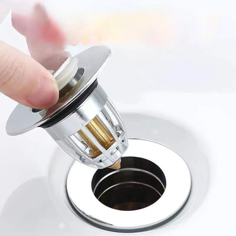 Leak Proof Toilet Washbasin Accessory Press Type Deodorizing Plug