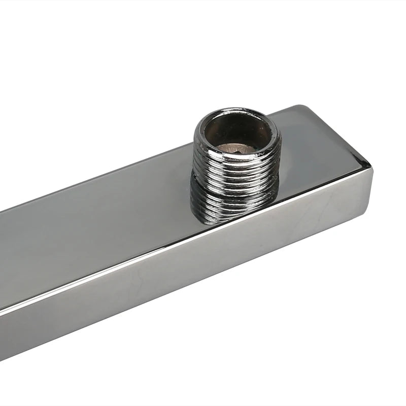 40cm Shower Extension Arm 304 Stainless Steel Wall Mounted Silver Polished Extra Arm