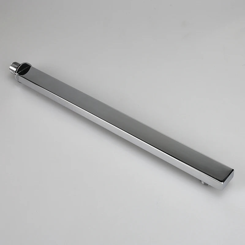 40cm Shower Extension Arm 304 Stainless Steel Wall Mounted Silver Polished Extra Arm