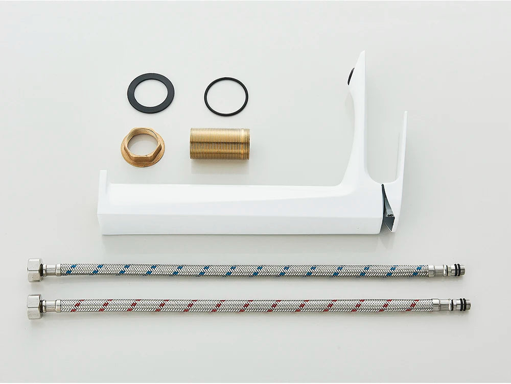 Black Bathroom Faucet Deck Mounted Bathroom Sink Mixer Tap Single Lever Faucets Chrome/White/Grey/Brushed Gold