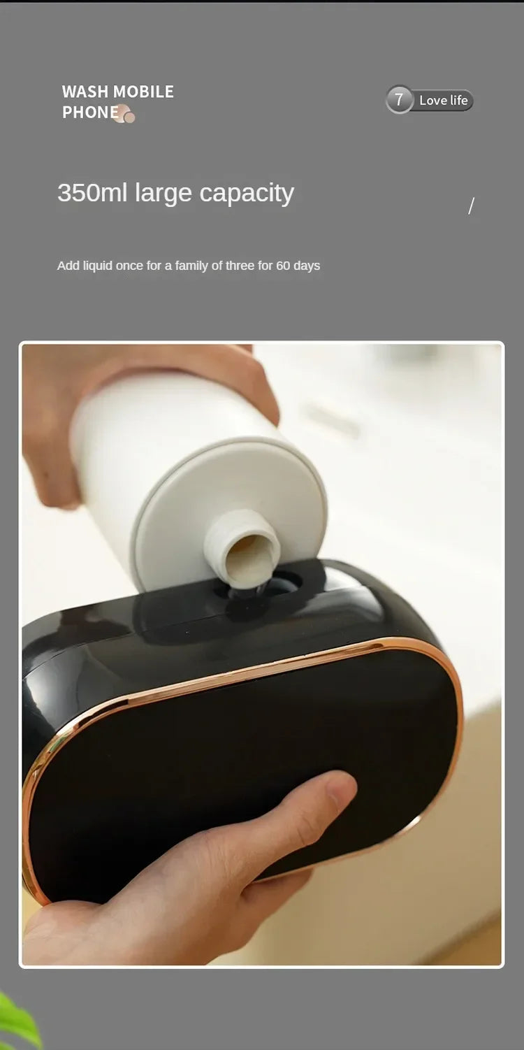 Intelligent Wall Mounted Sensing Soap Dispenser with Non-contact Infrared Bubbles Suitable for For Bathroom Smart Washing Hand