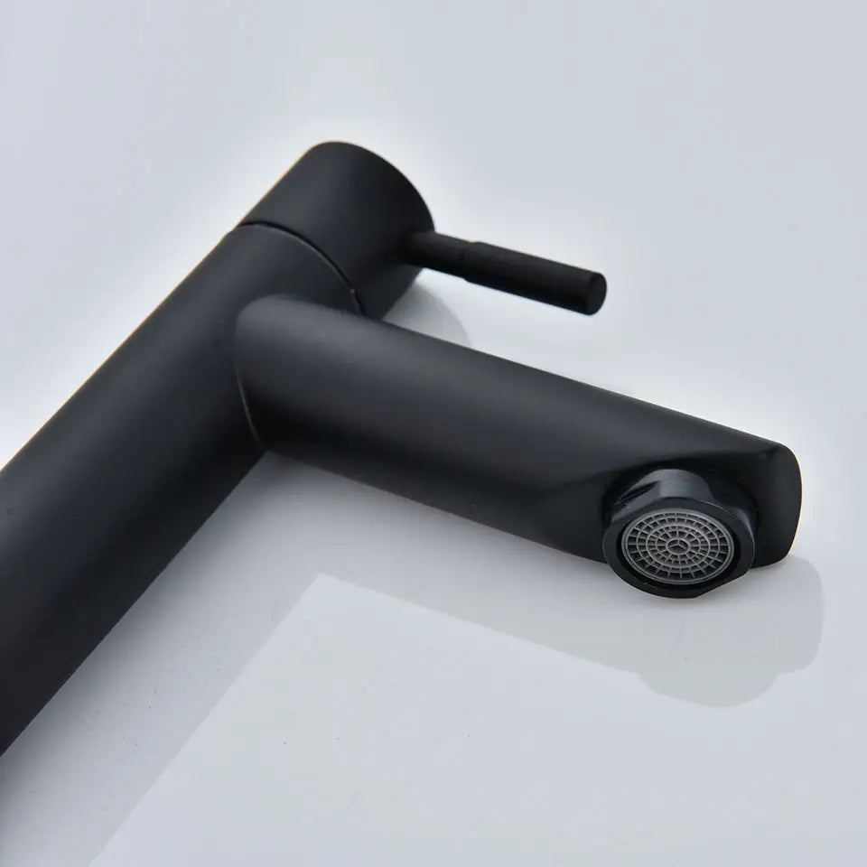 Stainless steel washbasin faucet. Single cold water