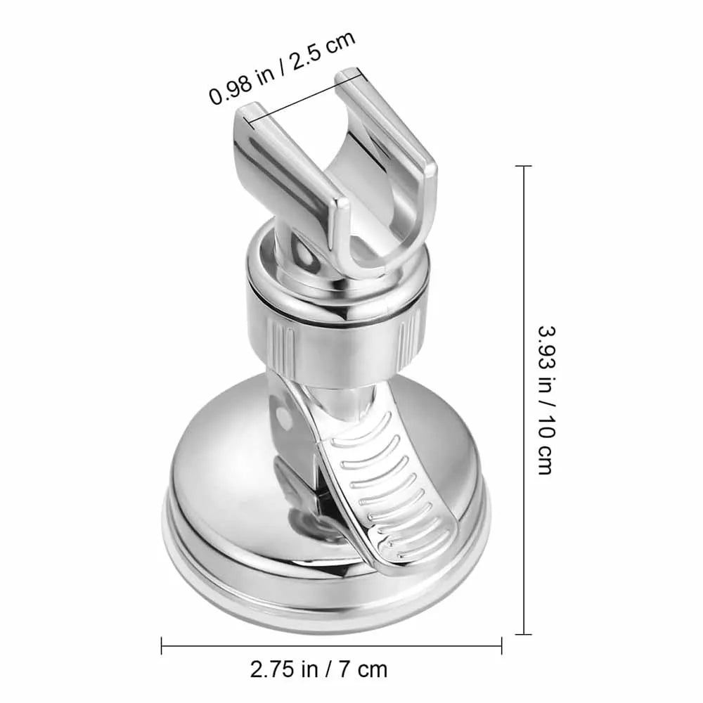 Adjustable Strong Suction Cup Shower Rack No Drill Removable Shower Head Bracket