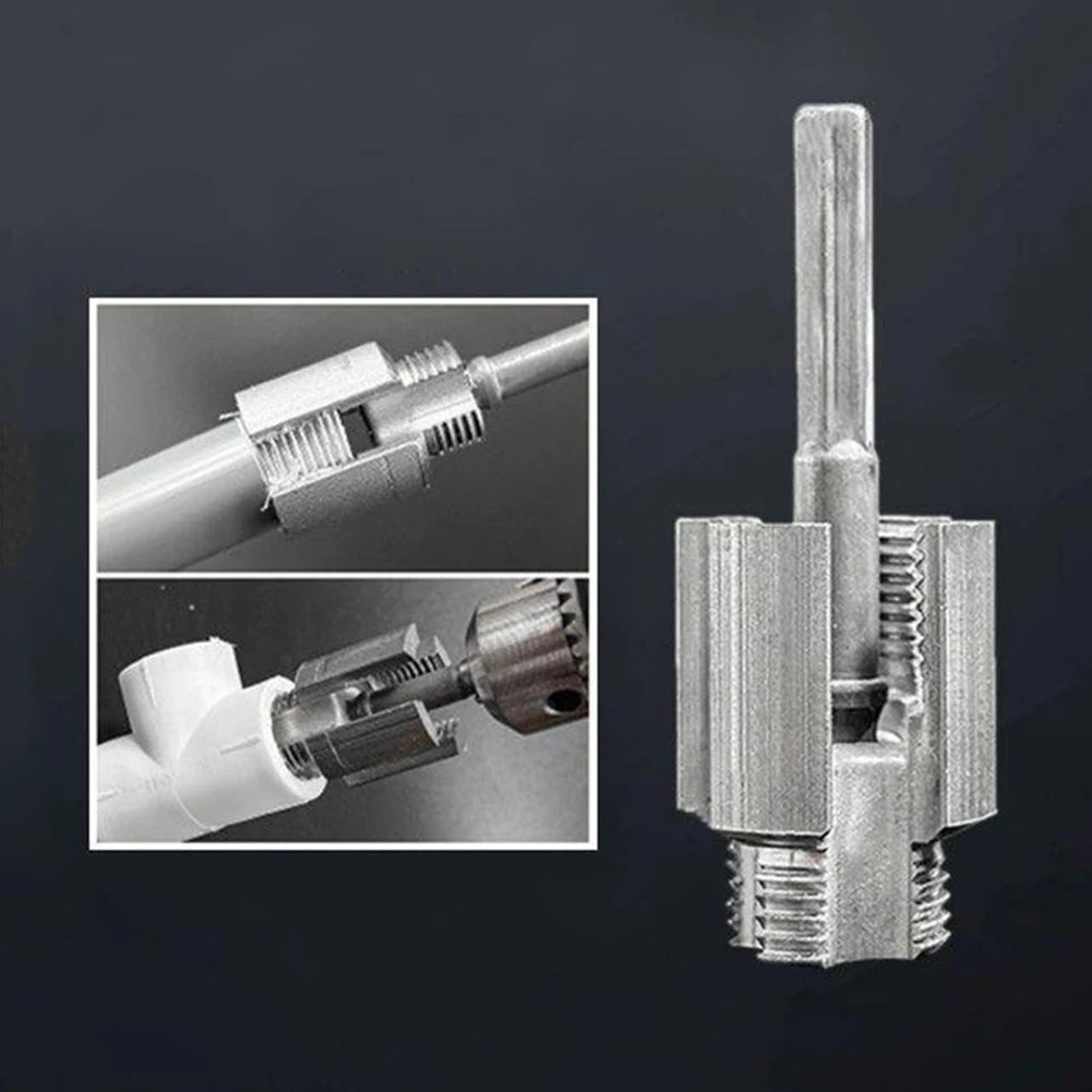 Integrated Internal & External Thread Pipe Threading Tool for 1/2" 3/4" PPR PVC Pipe Integrated Die Water Pipe Opener Threading