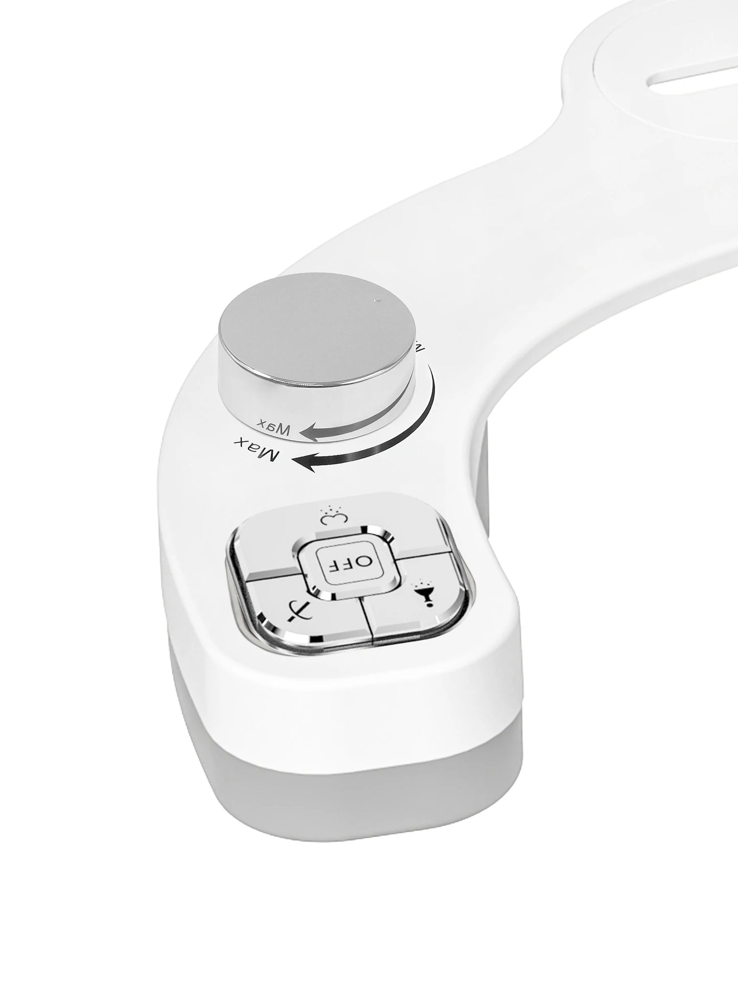 Button Bidet - Non-Electric Self  Cleaning Dual Nozzle (Frontal and Rear Wash) Fresh Water Bidet Toilet Seat Attachment