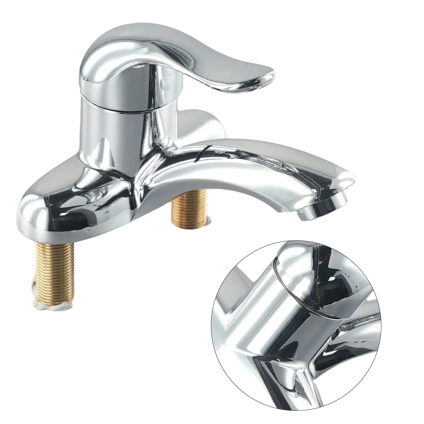 Bathroom Faucet Double-Hole Basin Hot And Cold Water Faucet