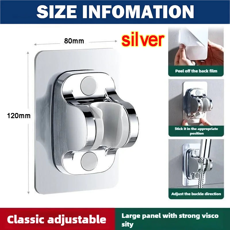 Shower Head Support Mural Douche Suction Cup Holder 360° Adjustable