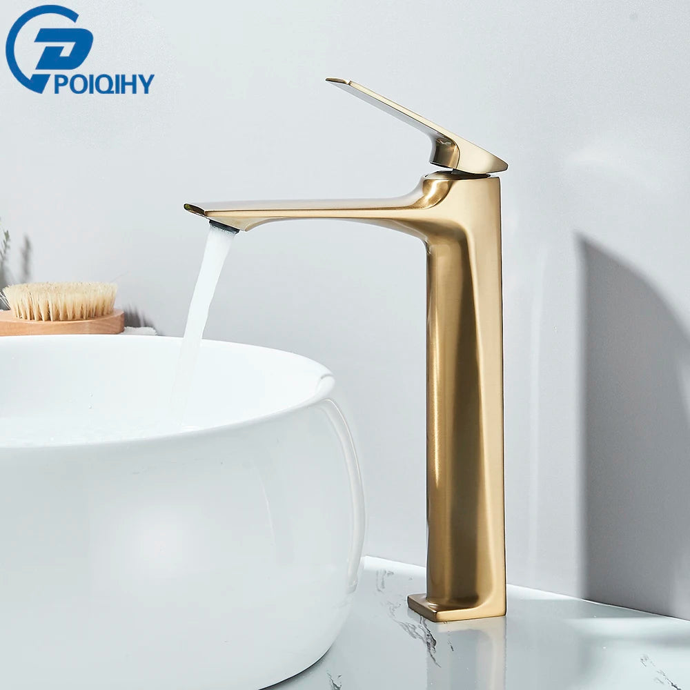 Black Bathroom Faucet Deck Mounted Bathroom Sink Mixer Tap Single Lever Faucets Chrome/White/Grey/Brushed Gold