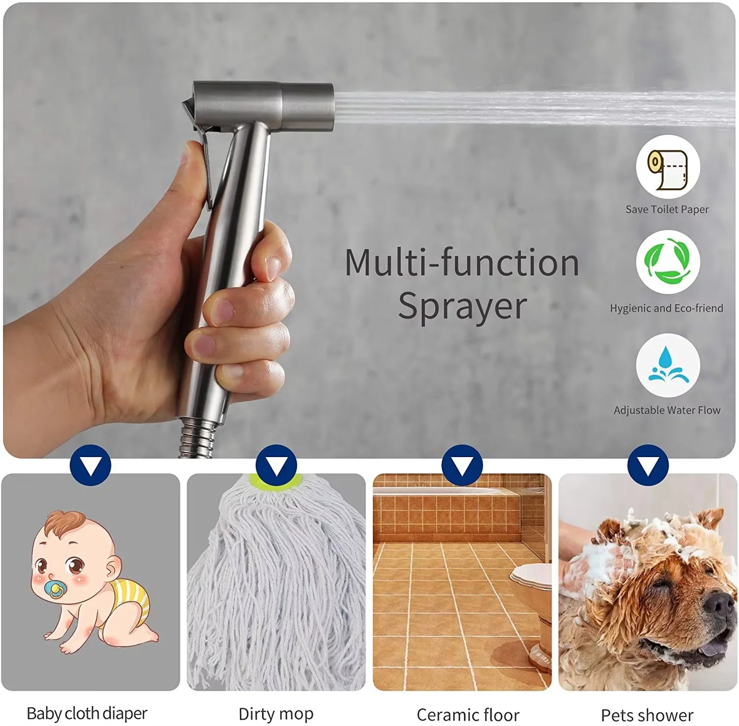 Sprayer Gun Hand Protable Toilet Bidet Holder