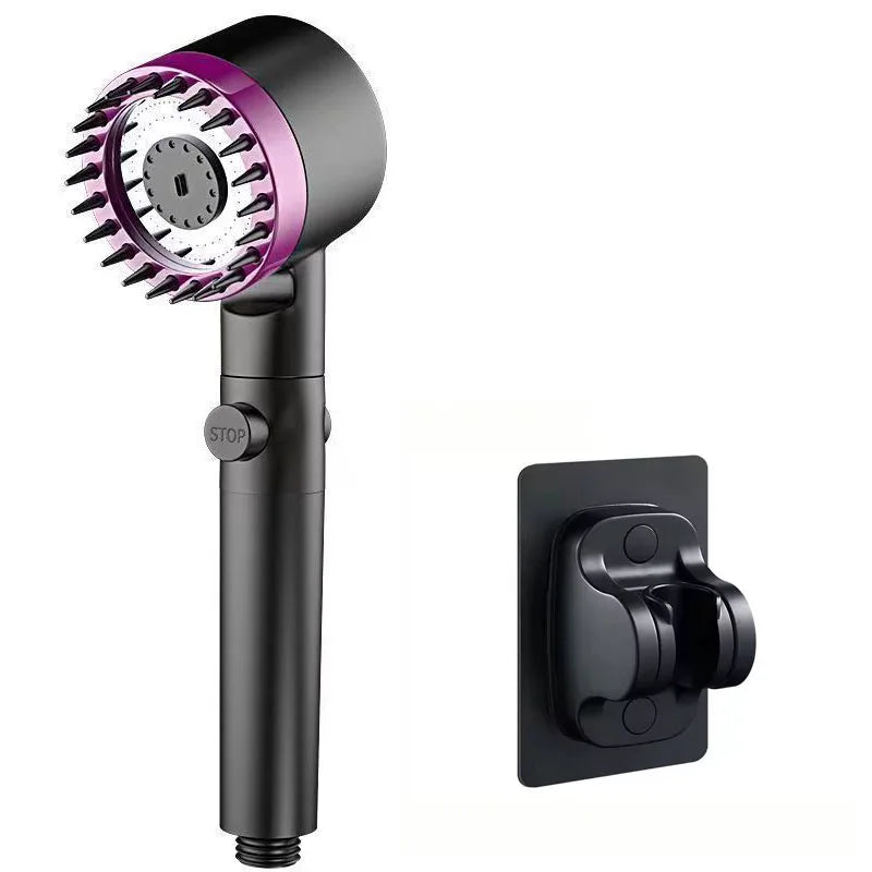 Three Speed Adjustment Bathroom Supplies Head Massage Portable Shower