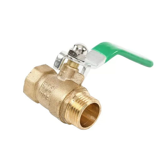 1/2'' Brass Ball Valve Male to Female Water Gas Oil Valve with lever handle Copper Plumbing Valve