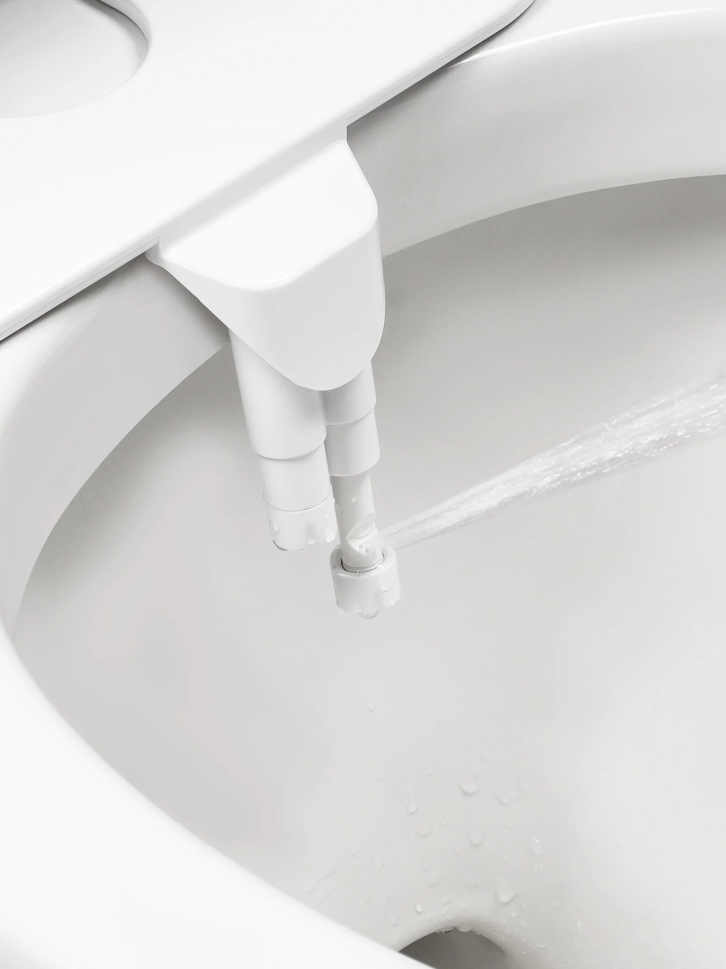 Button Bidet - Non-Electric Self  Cleaning Dual Nozzle (Frontal and Rear Wash) Fresh Water Bidet Toilet Seat Attachment